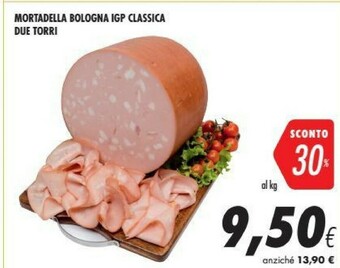 Coop Due Torri Mortadella Bologna Igp Classica offerta