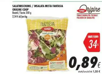 Coop Coop Insalata Mista Fantasia Origine offerta