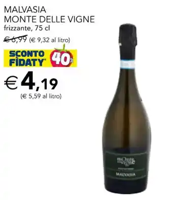 Malvasia Monte Delle Vigne frizzante 75 cl
