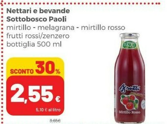 Coop Sottobosco paoli Succhi di frutta offerta