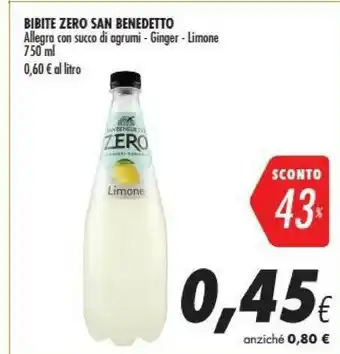 Coop San Benedetto Ginger Zero 750 G(ml) offerta