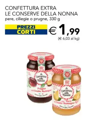 Esselunga Confettura Extra Le Conserve Della Nonna per/ciliegie o prugne 330 g offerta