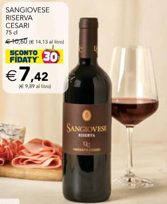 Esselunga Sangiovese Riserva Cesari 75 cl offerta