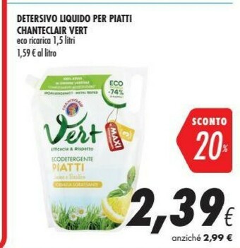 Coop Chanteclair Detersivo piatti offerta