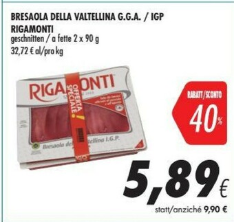 Coop Valtellina Bresaola offerta