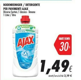 Coop Ajax Pulizia pavimenti offerta