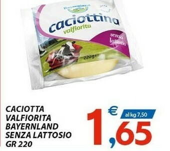 Vivo Supermercati Bayernland Caciotta offerta