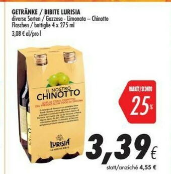 Coop Lurisia Chinotto offerta