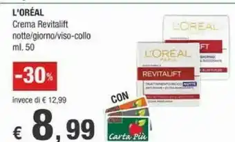 Crai L'Oreal Paris Revitalift Notte 50 Ml offerta