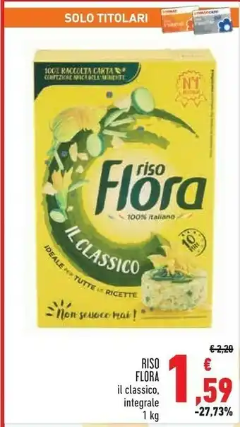 Flora Riso Il Classico, Integrale 1 Kg