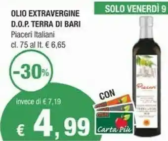 Crai Piaceri Italiani Olio Extra Vergine DOP Terra Di Bari offerta