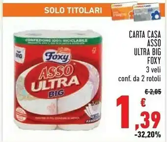Conad Foxy Rotoli di carta offerta