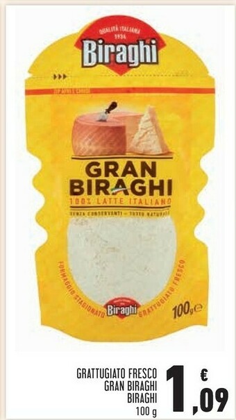Conad Biraghi Formaggio Grattugiato offerta