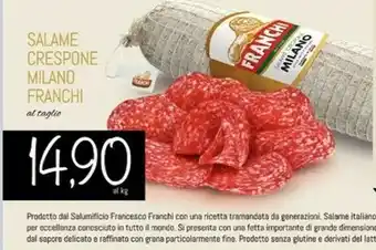 Conad Superstore Franchi Salame milano offerta
