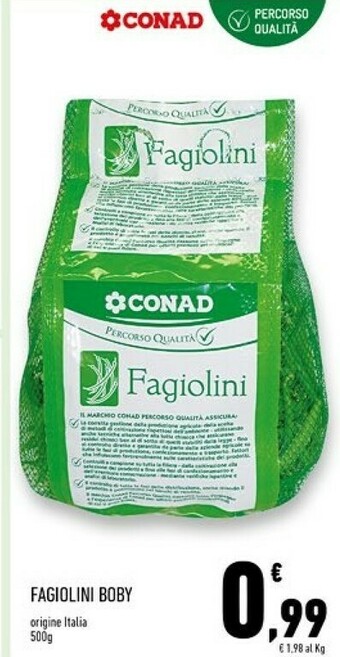 Conad Superstore Fagiolini offerta