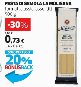 Coop La Molisana Pasta Di Semola offerta