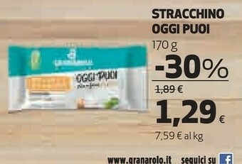 Coop Granarolo Stracchino Oggi Puoi 170 G(ml) offerta