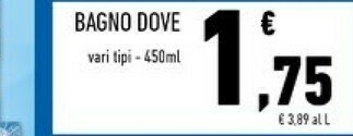 Conad Superstore Dove Bagnoschiuma offerta