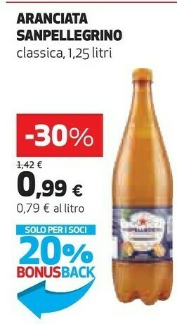 Coop San Pellegrino Sanpellegrino - L'Aranciata offerta