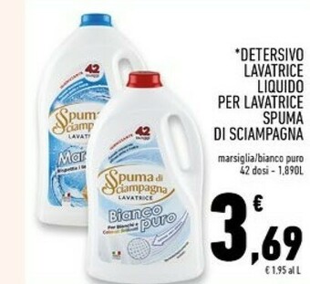 Conad Superstore Spuma di Sciampagna Detersivo lavatrice offerta