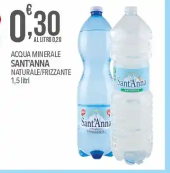 Iper Nonna Isa Sant'Anna Acqua Minerale Naturale / Frizzante 1,5 litri offerta