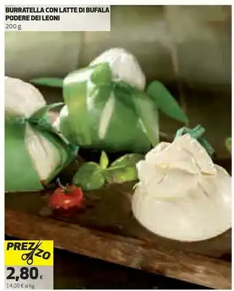 Coop Podere Dei Leoni Burratella Con Latte Di Bufala offerta