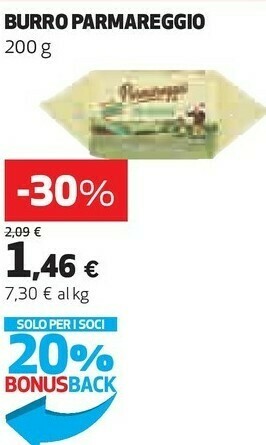 Coop Parmareggio Burro offerta