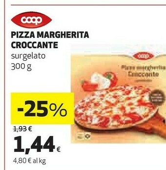 Coop Pizza Margherita Croccante offerta