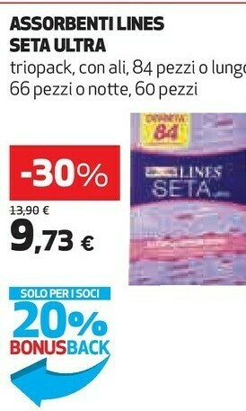 Coop Lines Seta Ultra Assorbenti offerta