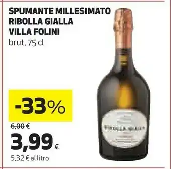 Coop Ribolla gialla Vino Spumante Brut 750 G(ml) offerta