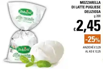 Basko Deliziosa Mozzarella di Latte Pugliese g 200 offerta