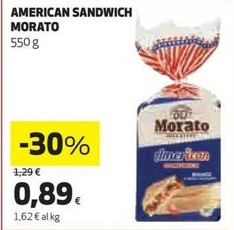 Coop Morato American Sandwich Grano Duro offerta