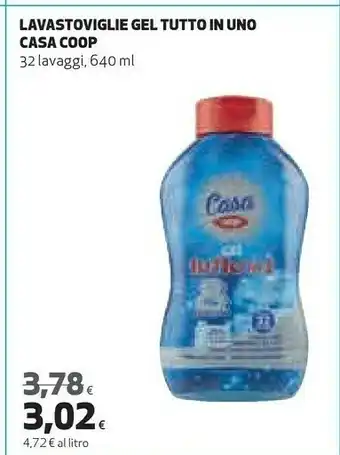 Coop Coop Lavastoviglie Gel Tutto In Uno Casa offerta