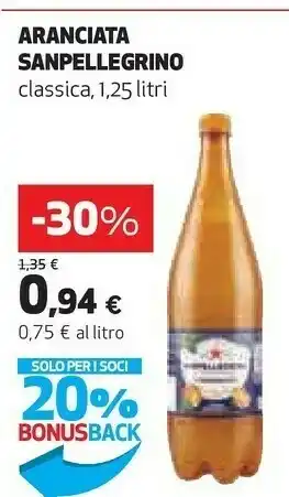Coop San Pellegrino Sanpellegrino - L'Aranciata offerta