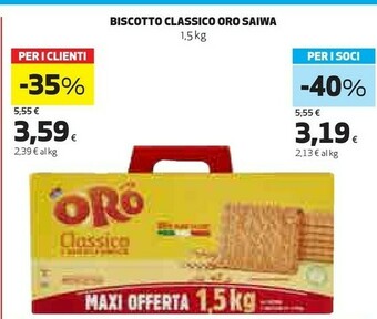 Coop Saiwa Biscotto Classico Oro offerta