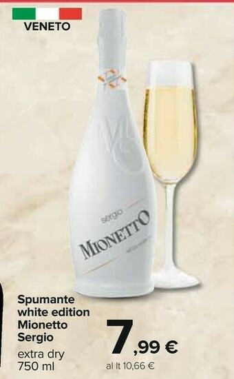 Carrefour Mionetto Spumante White Edition Extra Dry 750 Ml offerta