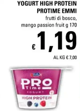 Basko Yogurt High Protein Protime Emmi frutti di bosco g 170 offerta