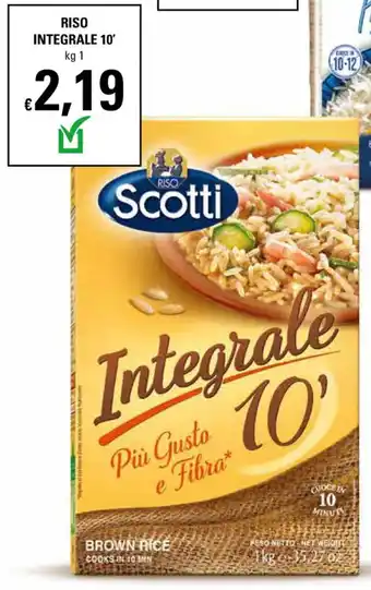 Basko Riso Scotti Riso Integrale 10' kg 1 offerta