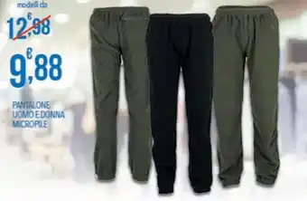Pantalone Uomo E Donna Micropile