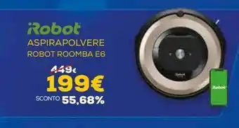 Euronics Aspirapolvere robot robot roomba e6 offerta