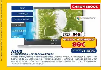 Euronics Asus chromebook - cx1500cka - ej0122 offerta