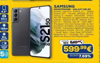 Euronics Smartphone - galaxy s21ee samsung offerta
