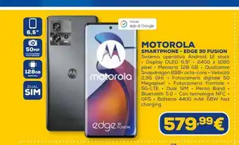 Euronics Smartphone -edge 30 fusion motorola offerta
