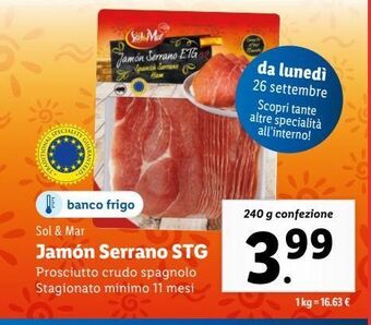 Lidl Jamon serrano stg offerta