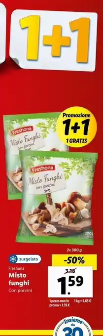 Lidl Misto funghi offerta
