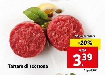 Lidl Tartare di scottona offerta