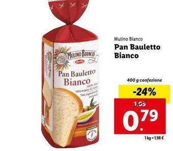 Lidl Pan bauletto bianco offerta