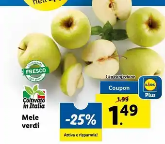 Lidl Mele verdi offerta