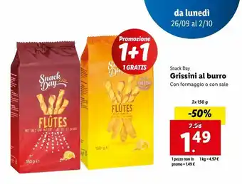 Lidl Grissini al burro offerta