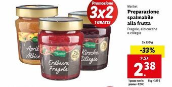 Lidl Preparazione spalmabile alla frutta offerta